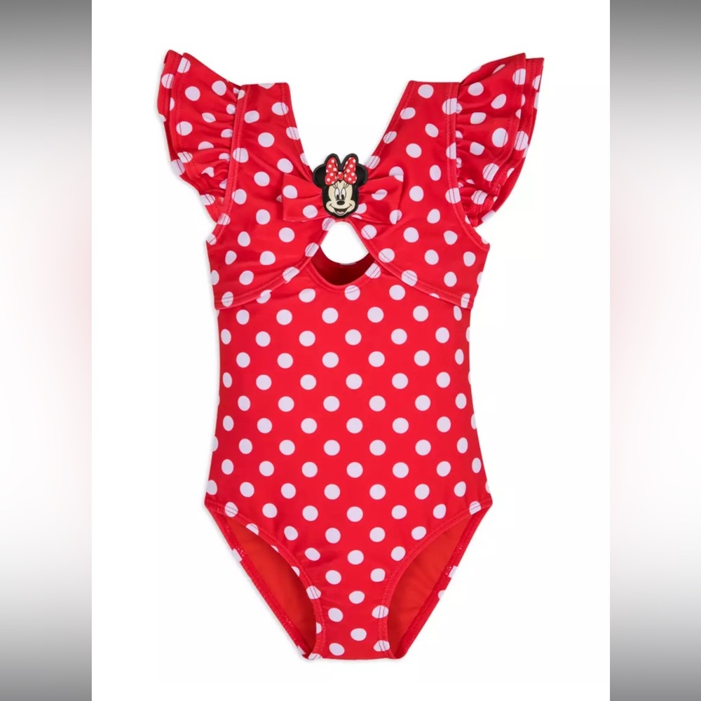 Minnie Mouse Red Polka Dot Swimsuit for Girls